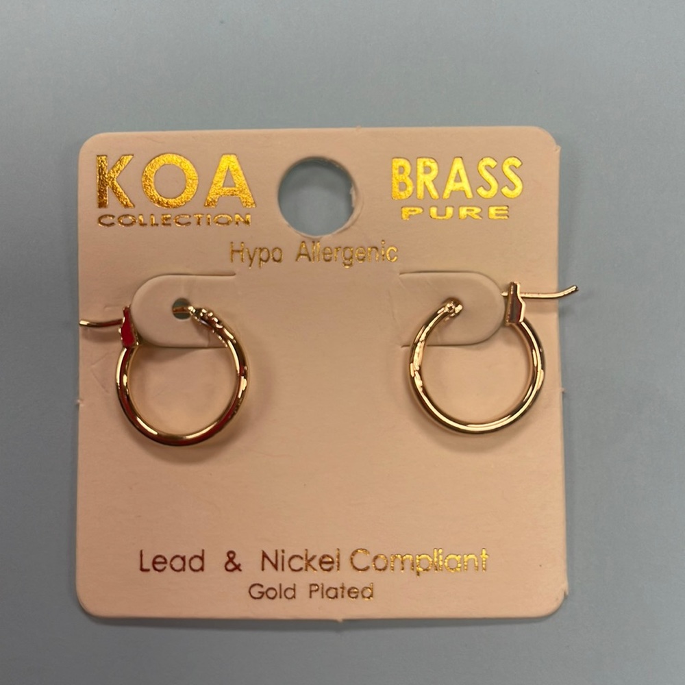 Small Gold Hoop Earrings
